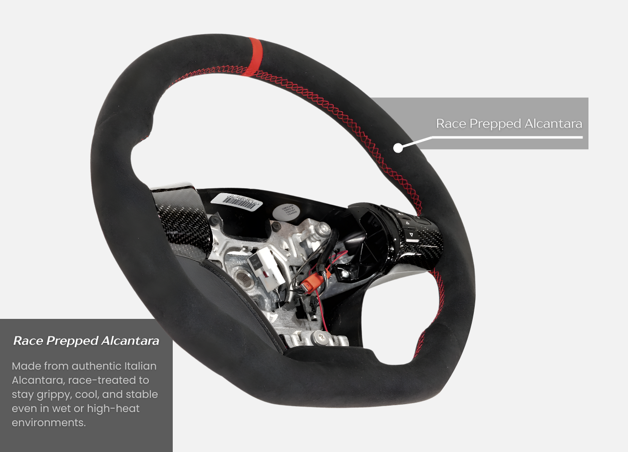 Corvette C6 2006–2011 Alcantara Steering Wheel, D-Shape
