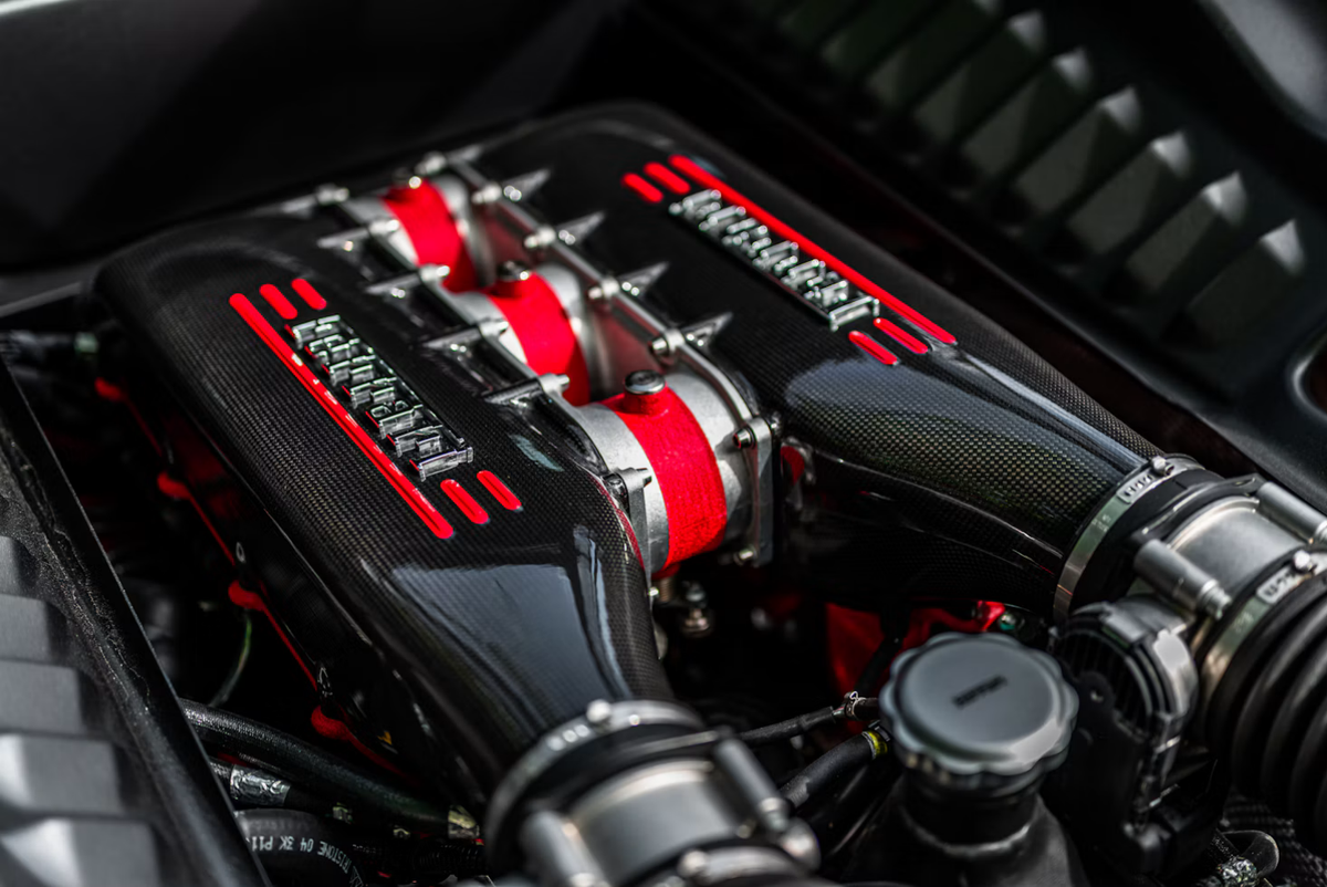 Ferrari 458 Italia Real Carbon Fiber Engine Bay Cover