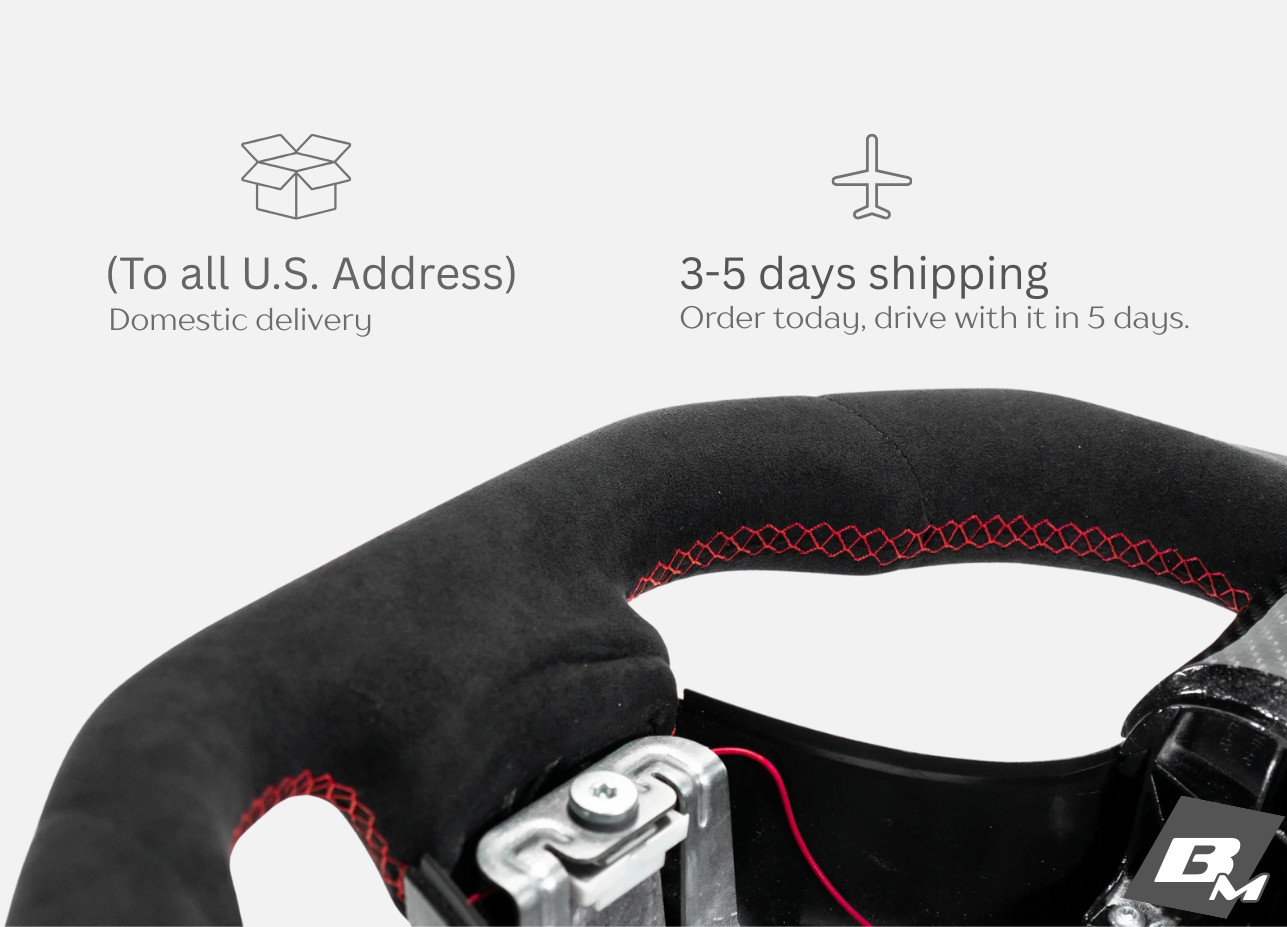 Corvette C6 2006–2011 Alcantara Steering Wheel, D-Shape