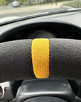Porsche Full Aftermarket Alcantara steering wheel in yellow stitching