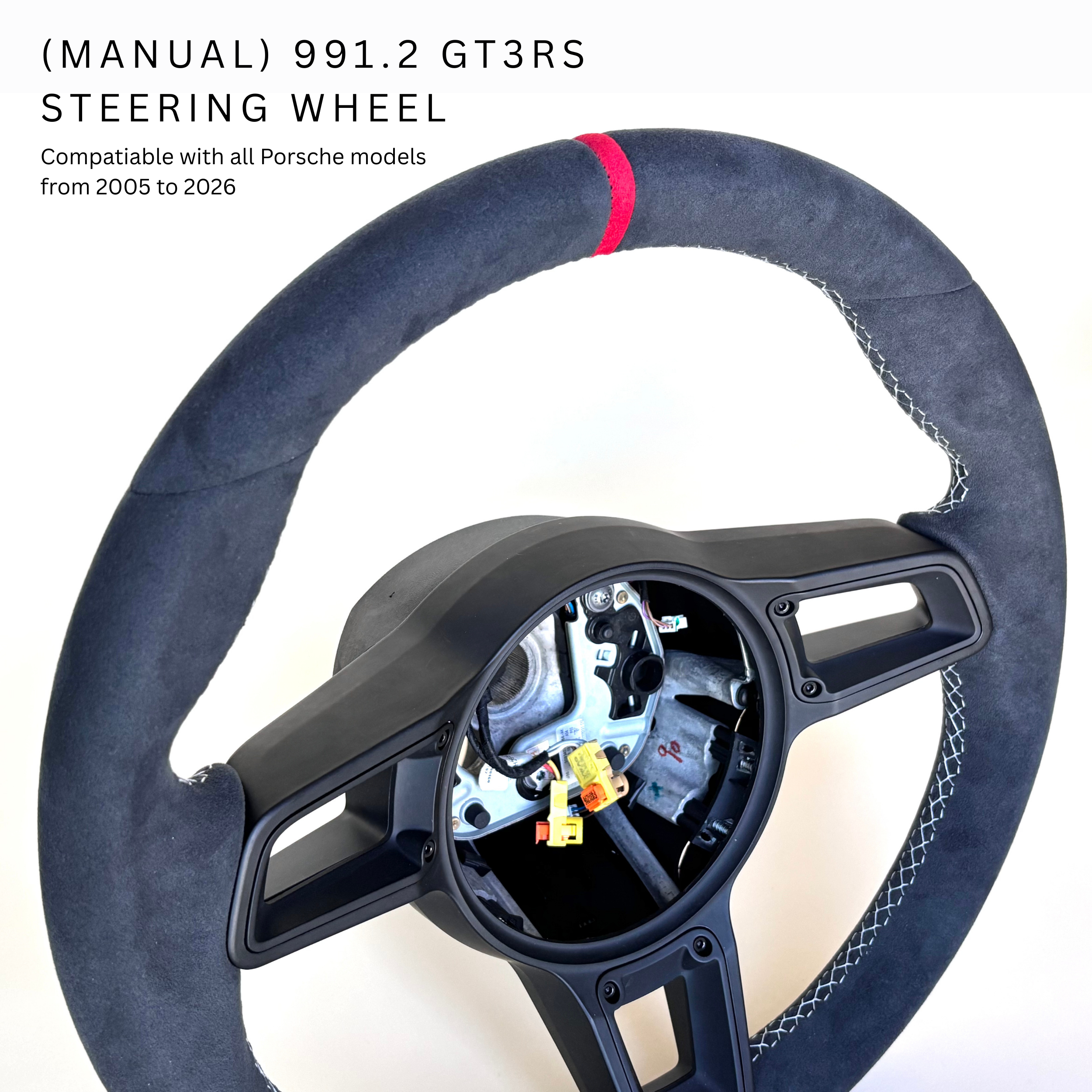 Porsche 991.2 OEM Manual GT3 Steering Wheel w/ Red 12-O’Clock Stripe