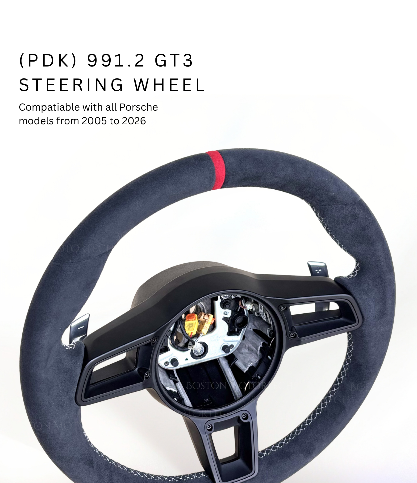 Porsche 991.2 OEM PDK GT3 Steering Wheel w/ Red 12-O’Clock Stripe