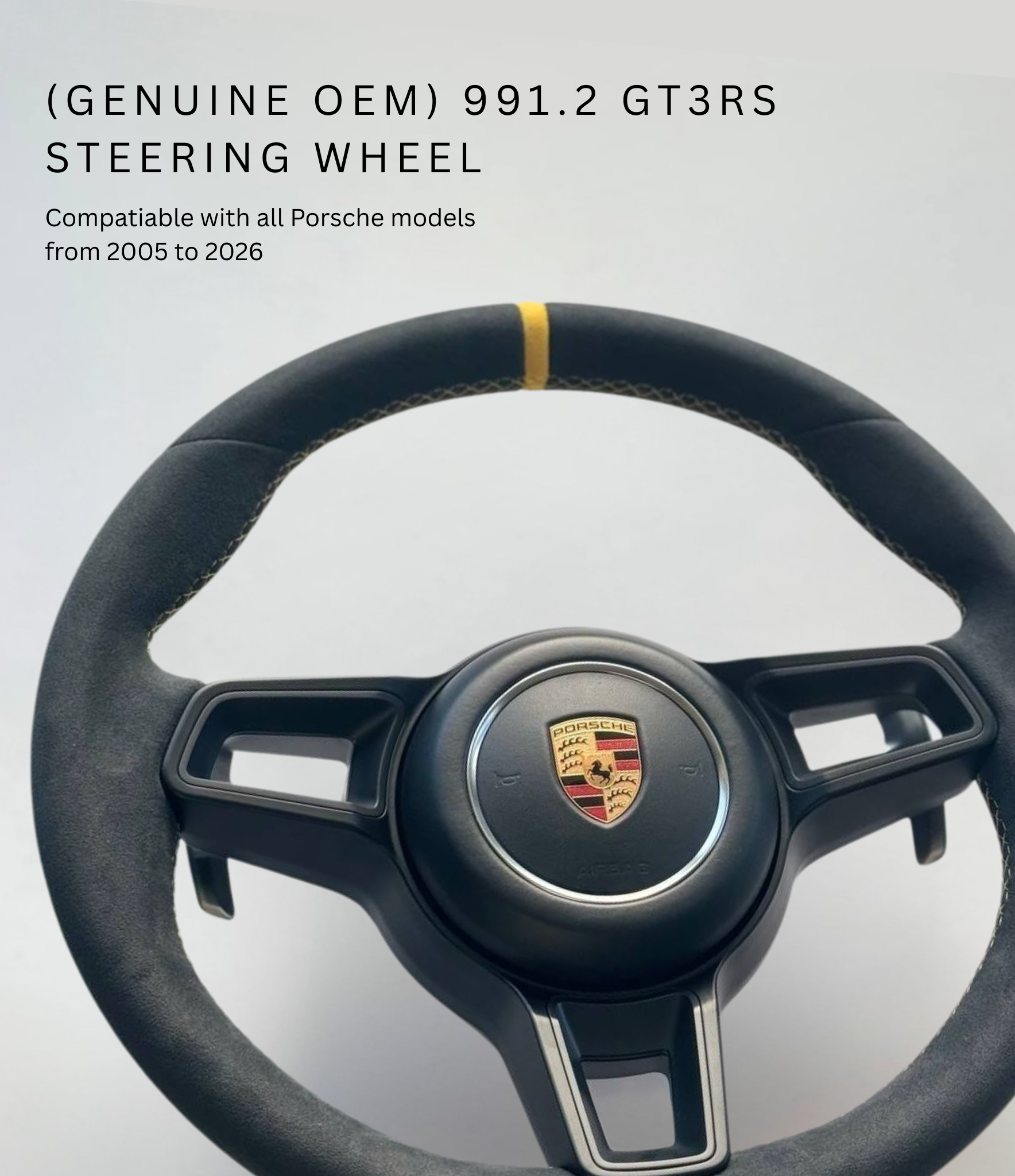 Genuine OEM Porsche GT3RS Steering Wheel 911/718/997/981