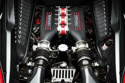 Ferrari 458 Italia Real Carbon Fiber Engine Bay Cover