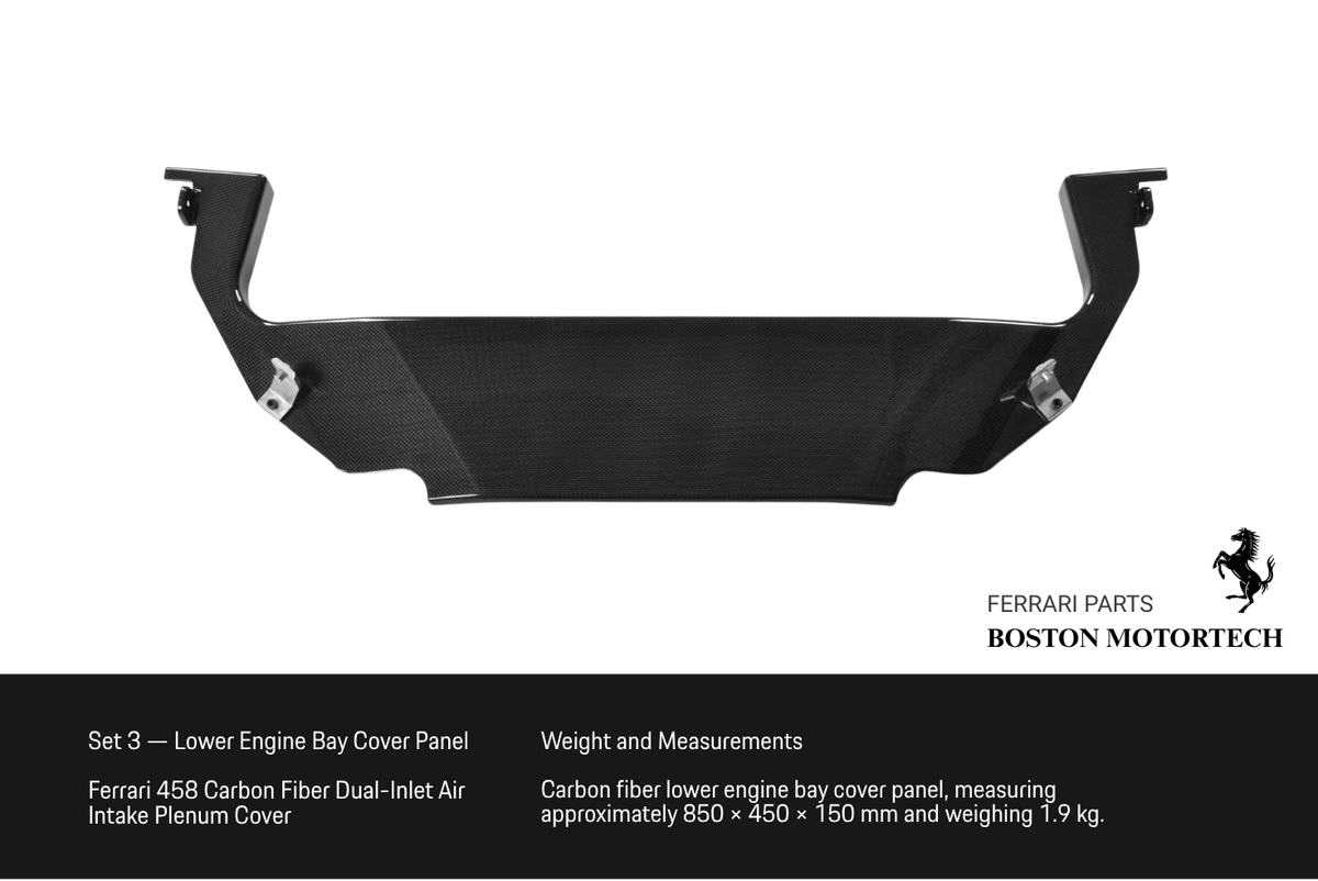 Ferrari 458 Italia Real Carbon Fiber Engine Bay Cover