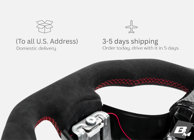 Corvette C6 2006–2011 Alcantara Steering Wheel, D-Shape