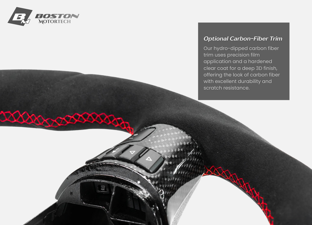 Corvette C6 2006–2011 Alcantara Steering Wheel, D-Shape